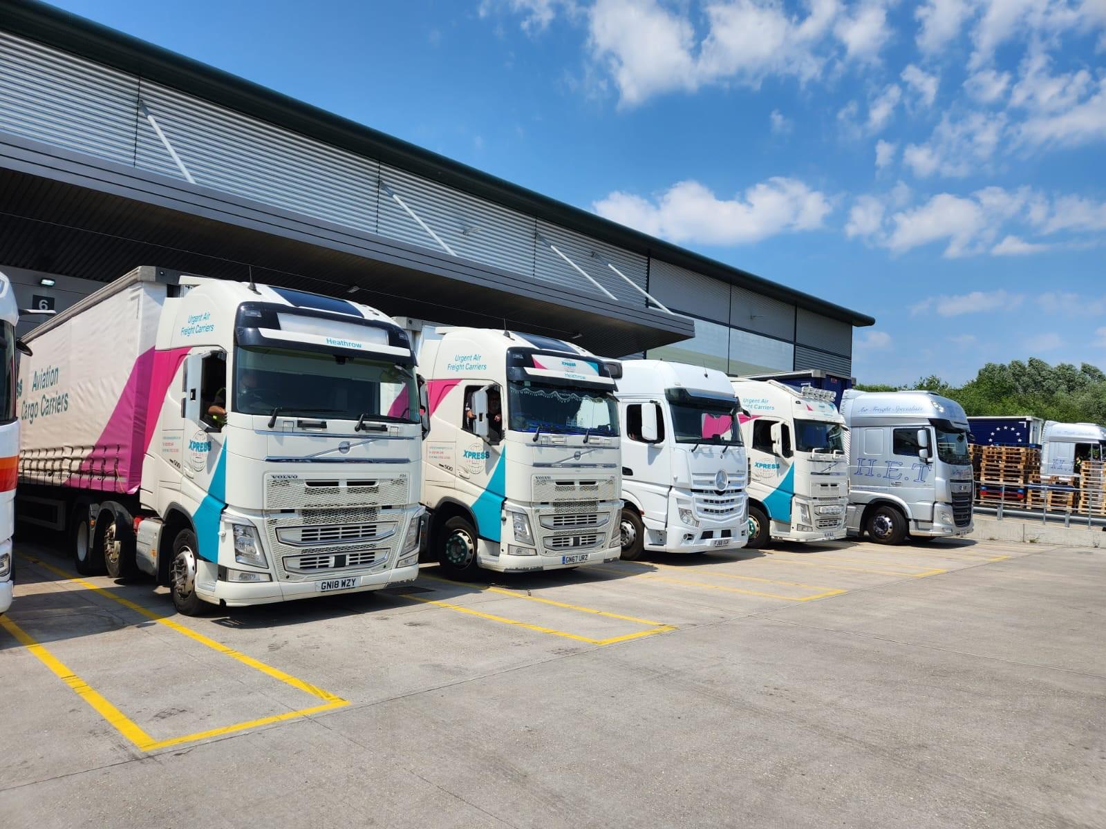 Fleet capacity at a cargo facility